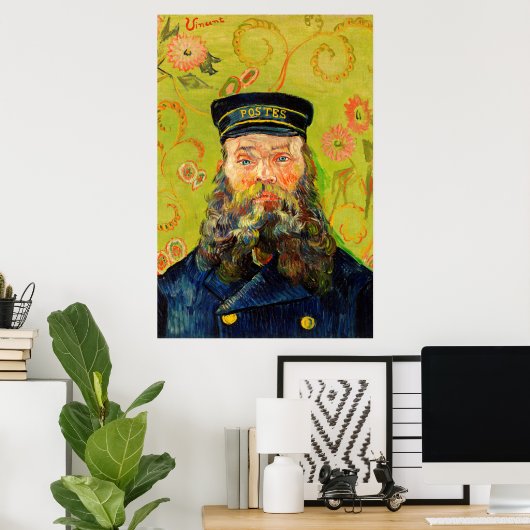 Vincent Van Gogh The Postman Joseph Roulin Poster (Thuiskantoor)