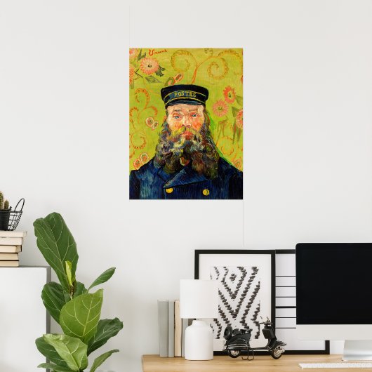 Vincent Van Gogh The Postman Joseph Roulin Poster (Thuiskantoor)