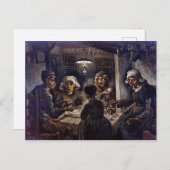 Vincent Van Gogh The Potato Eaters Fine Art Briefkaart (Voorkant / Achterkant)