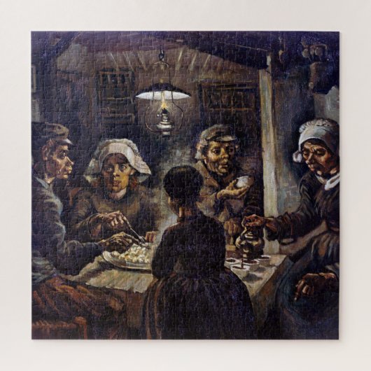 Vincent Van Gogh The Potato Eaters Fine Art Legpuzzel (Verticaal)