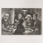 Vincent Van Gogh The Potato Eaters lithograaf Legpuzzel (Horizontaal)