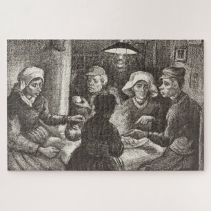 Vincent Van Gogh The Potato Eaters lithograaf Legpuzzel