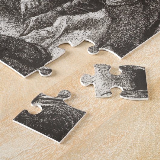 Vincent Van Gogh The Potato Eaters lithograaf Legpuzzel (Zijkant)