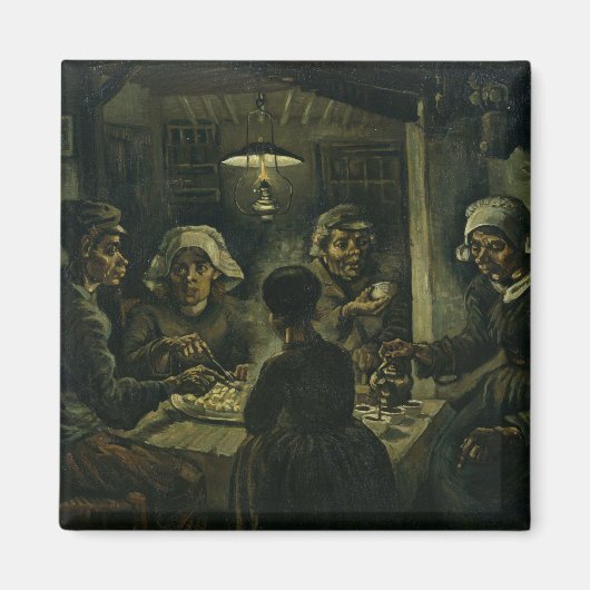 Vincent van Gogh The Potato Eaters Magneet (Voorkant)
