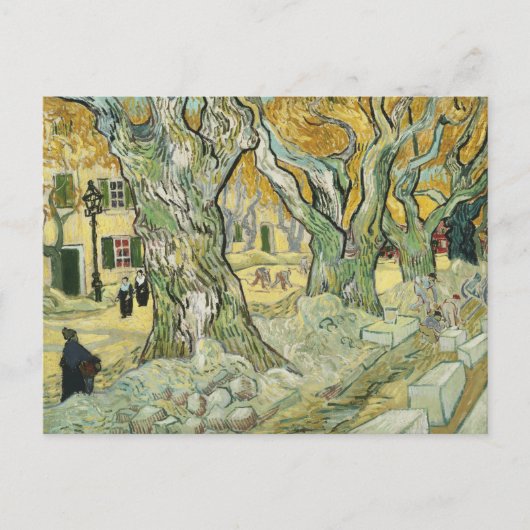 Vincent van Gogh - The Road Menders Briefkaart (Voorkant)