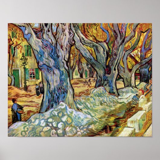 Vincent Van Gogh - The Road Menders - Fine Art Poster (Voorkant)