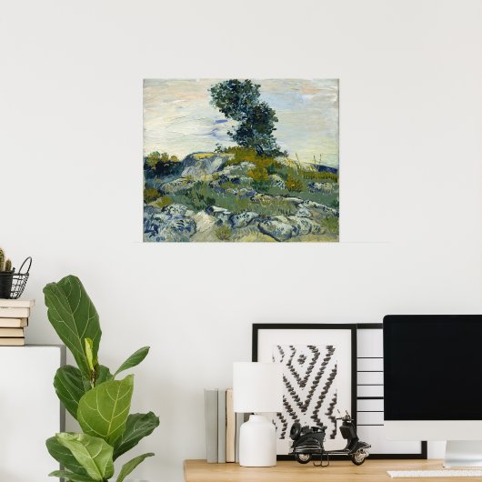 Vincent van Gogh The Rocks Poster (Thuiskantoor)