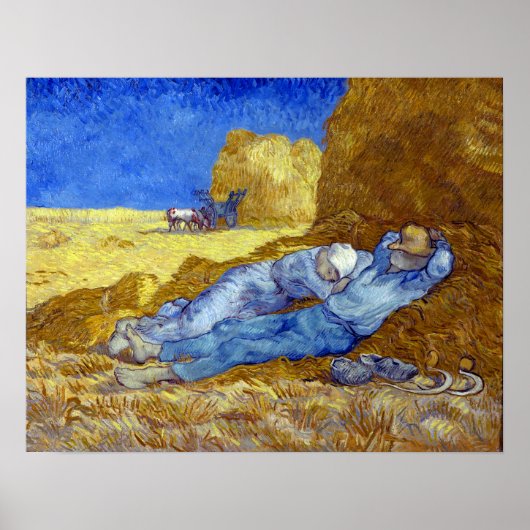 Vincent van Gogh The Siesta Poster (Voorkant)