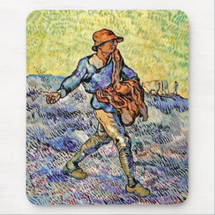 Vincent Van Gogh - The Sower - Fine Art Painting Muismat
