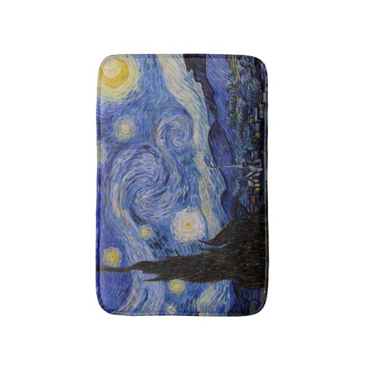 Vincent Van Gogh - The Starry night Badmat (Voorkant Verticaal)