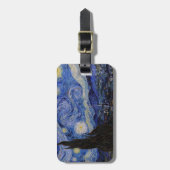 Vincent Van Gogh - The Starry night Bagagelabel (Voorkant verticaal)