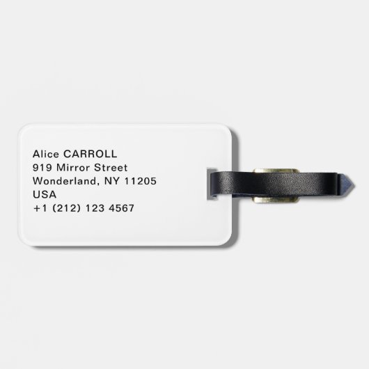 Vincent Van Gogh - The Starry night Bagagelabel (Achterkant horizontaal)