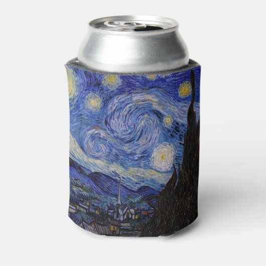 Vincent Van Gogh - The Starry night Blikjeskoeler (Blikje Achterkant)