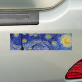Vincent Van Gogh - The Starry night Bumpersticker (Op auto)