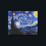Vincent Van Gogh - The Starry night Canvas Afdruk<br><div class="desc">The Starry Night / The Night Home - Vincent Van Gogh in 1889</div>