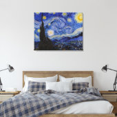 Vincent Van Gogh - The Starry night Canvas Afdruk (Insitu (Slaapkamer))