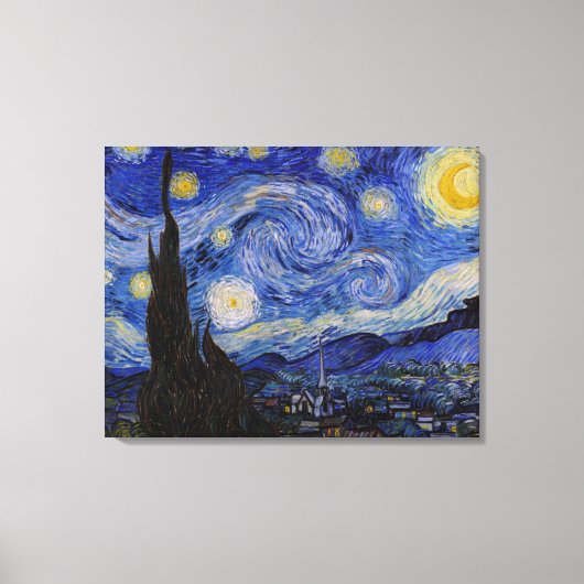 Vincent Van Gogh - The Starry night Canvas Afdruk (Voorkant)