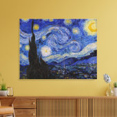 Vincent Van Gogh - The Starry night Canvas Afdruk (Insitu (Woonkamer))