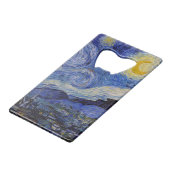 Vincent Van Gogh - The Starry night Creditkaart Flessenopener (Achterkant Gekanteld)
