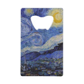 Vincent Van Gogh - The Starry night Creditkaart Flessenopener (Achterkant)
