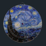 Vincent Van Gogh - The Starry night Dartbord<br><div class="desc">The Starry Night / The Night Home - Vincent Van Gogh in 1889</div>