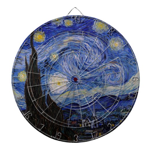 Vincent Van Gogh - The Starry night Dartbord (Voorkant)