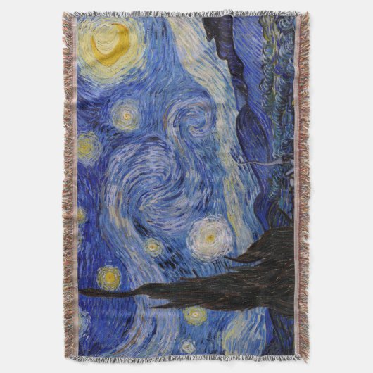 Vincent Van Gogh - The Starry night Deken (Voorkant Verticaal)