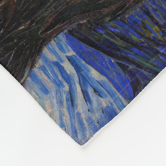 Vincent Van Gogh - The Starry night Fleece Deken (Hoek)