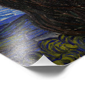 Vincent Van Gogh - The Starry night Foto Afdruk (Hoek)