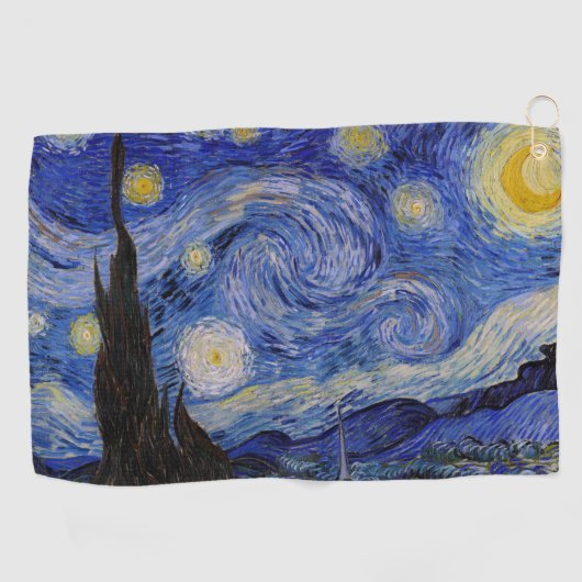 Vincent Van Gogh - The Starry night Golfhanddoek (Horizontaal)