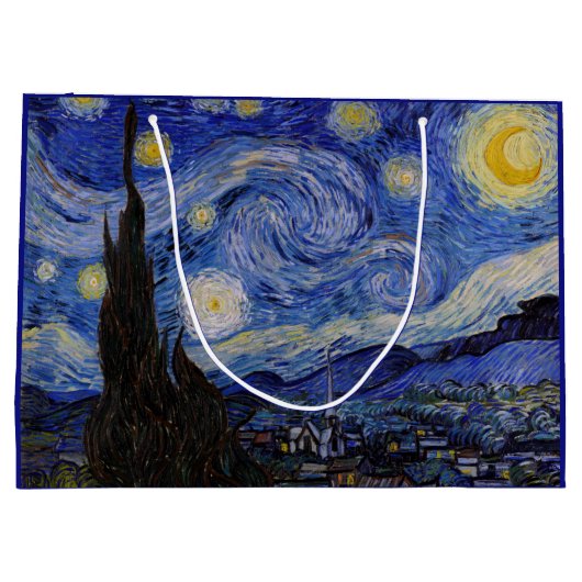 Vincent Van Gogh - The Starry night Groot Cadeauzakje (Achterkant)