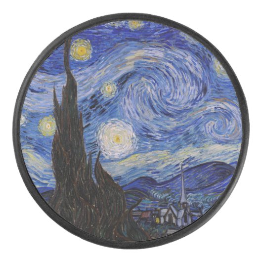 Vincent Van Gogh - The Starry night Hockey Puck (Voorkant)