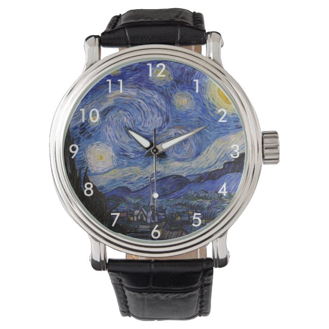 Vincent Van Gogh - The Starry night Horloge (Voorkant)