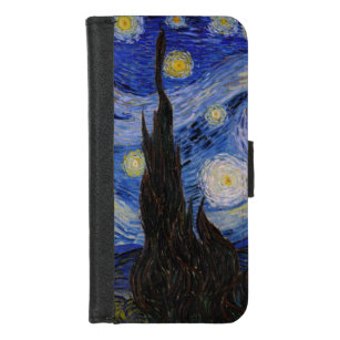 Vincent Van Gogh - The Starry night iPhone 8/7 Portemonnee Hoesje