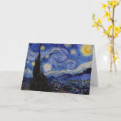 Vincent Van Gogh - The Starry night Kaart (Gele Bloem)