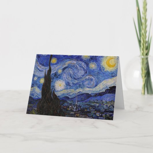 Vincent Van Gogh - The Starry night Kaart (Voorkant)
