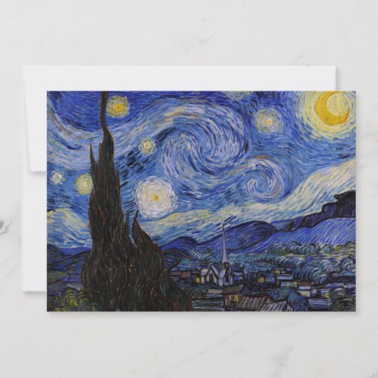 Vincent Van Gogh - The Starry night Kaart (Voorkant)