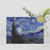Vincent Van Gogh - The Starry night Kaart (Staand voorkant)