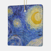 Vincent Van Gogh - The Starry night Keramisch Ornament (Links)