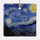 Vincent Van Gogh - The Starry night Keramisch Ornament (Achterkant)