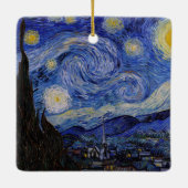 Vincent Van Gogh - The Starry night Keramisch Ornament (Achterkant)