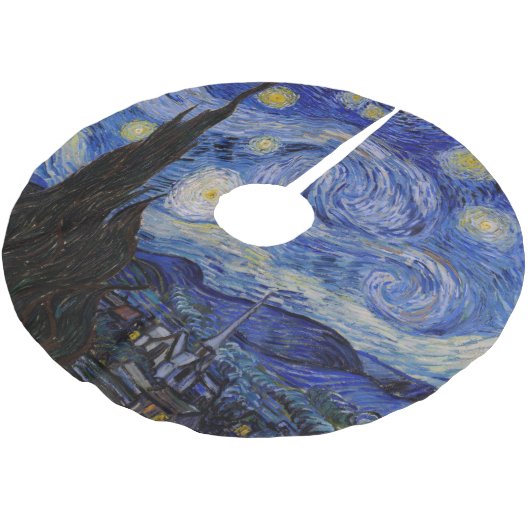 Vincent Van Gogh - The Starry night Kerstboom Rok (Gekanteld)