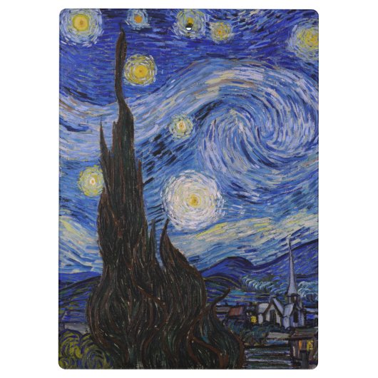 Vincent Van Gogh - The Starry night Klembord (Achterkant)