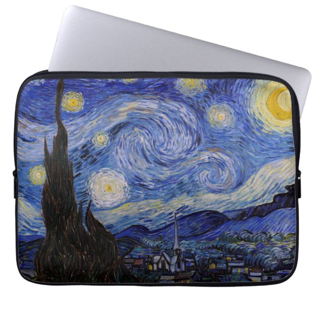 Vincent Van Gogh - The Starry night Laptop Sleeve (Voorkant)