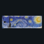 Vincent Van Gogh - The Starry night Lineaal<br><div class="desc">The Starry Night / The Night Home - Vincent Van Gogh in 1889</div>