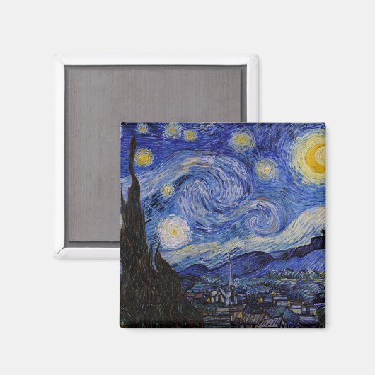 Vincent Van Gogh - The Starry night Magneet (Voorkant / Achterkant)