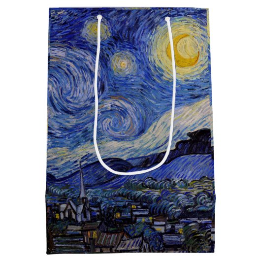 Vincent Van Gogh - The Starry night Medium Cadeauzakje (Achterkant)