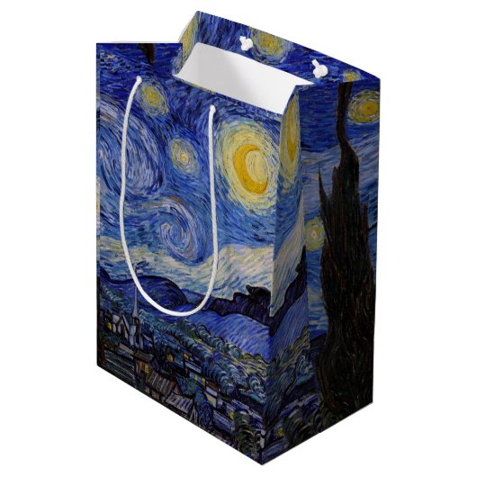 Vincent Van Gogh - The Starry night Medium Cadeauzakje (Achterkant Gekanteld)
