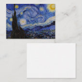 Vincent Van Gogh - The Starry night Notitiekaartje (Voorkant / Achterkant)
