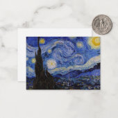 Vincent Van Gogh - The Starry night Notitiekaartje (Voorkant / Achterkant in situ)